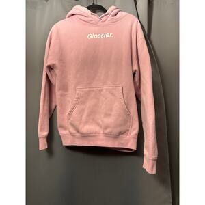 Glossier Pink Hoodie Pre-Owned Size Small